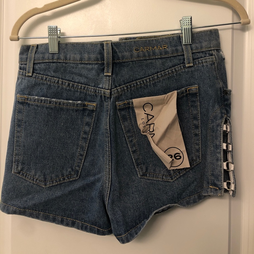 CARMAR Denim shorts size 26 NWT